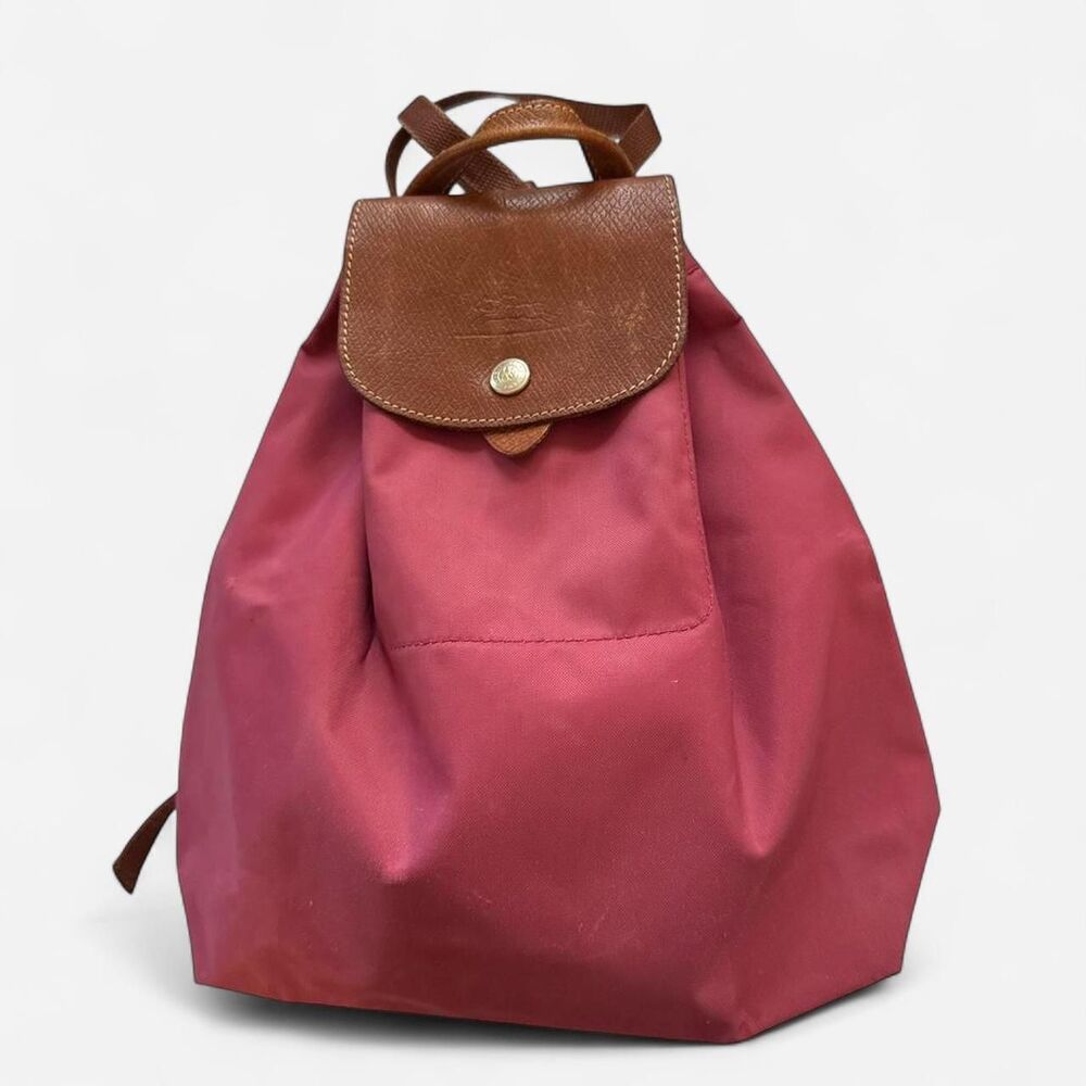 Longchamp Women's Pink and Burgundy Bag